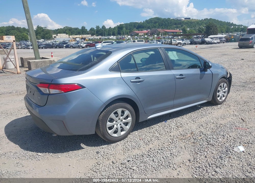 2024 TOYOTA COROLLA LE VIN: 5YFB4MDE3RP155834