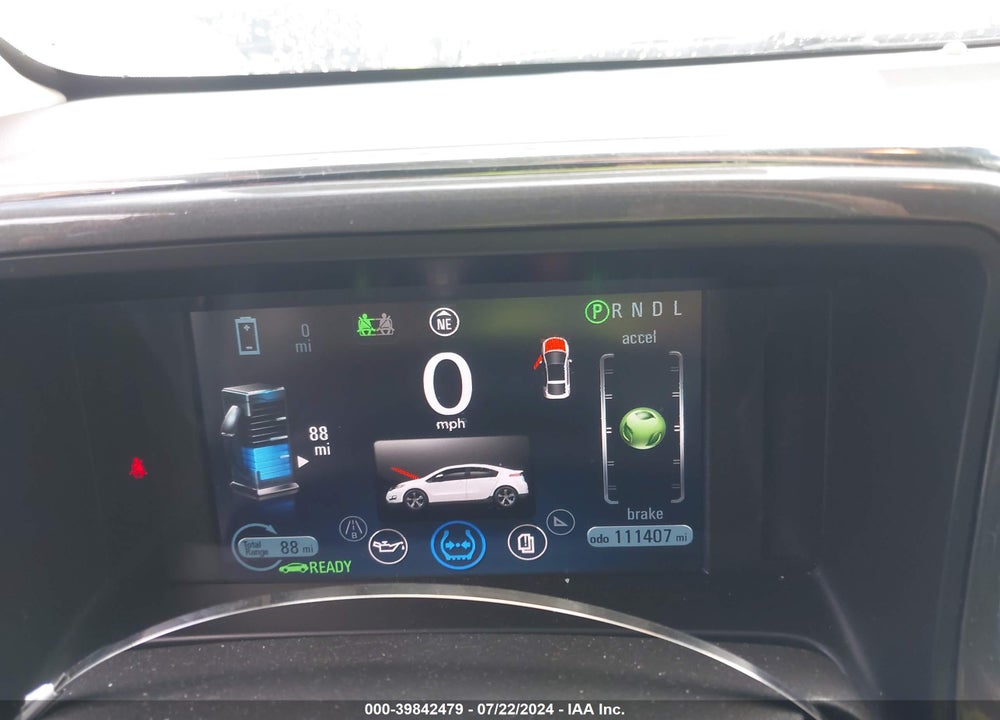 2012 CHEVROLET VOLT VIN: 1G1RD6E42CU109009