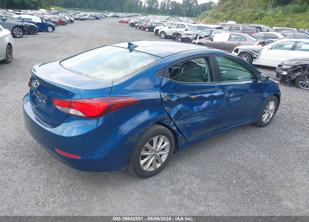 2015 HYUNDAI ELANTRA SE VIN: KMHDH4AE7FU223354