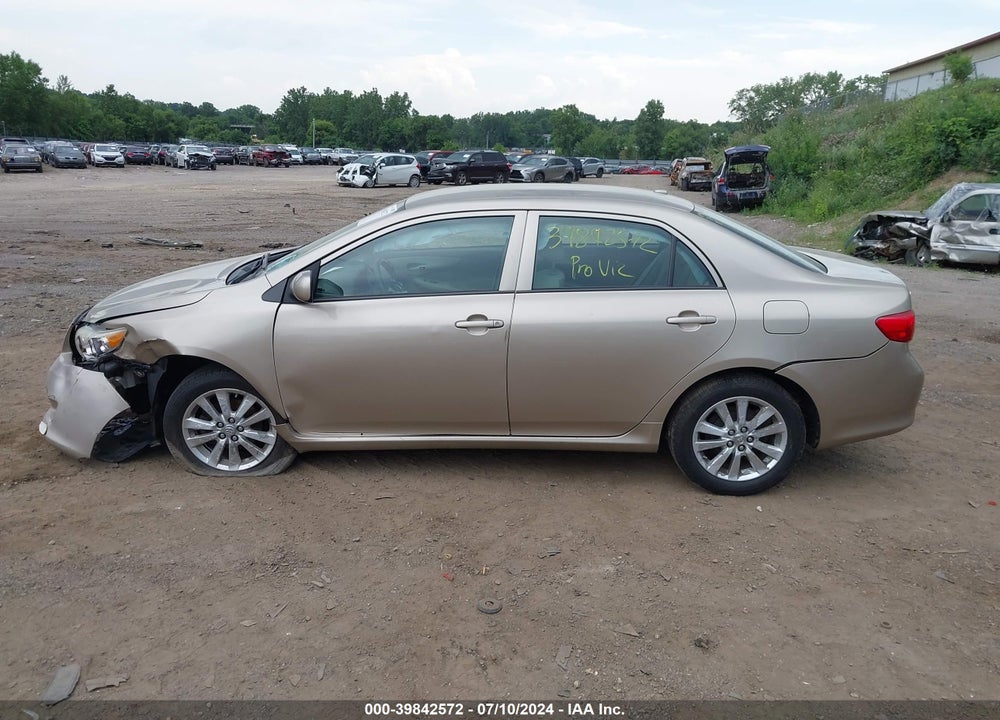 2009 TOYOTA COROLLA LE VIN: 2T1BU40E79C042409