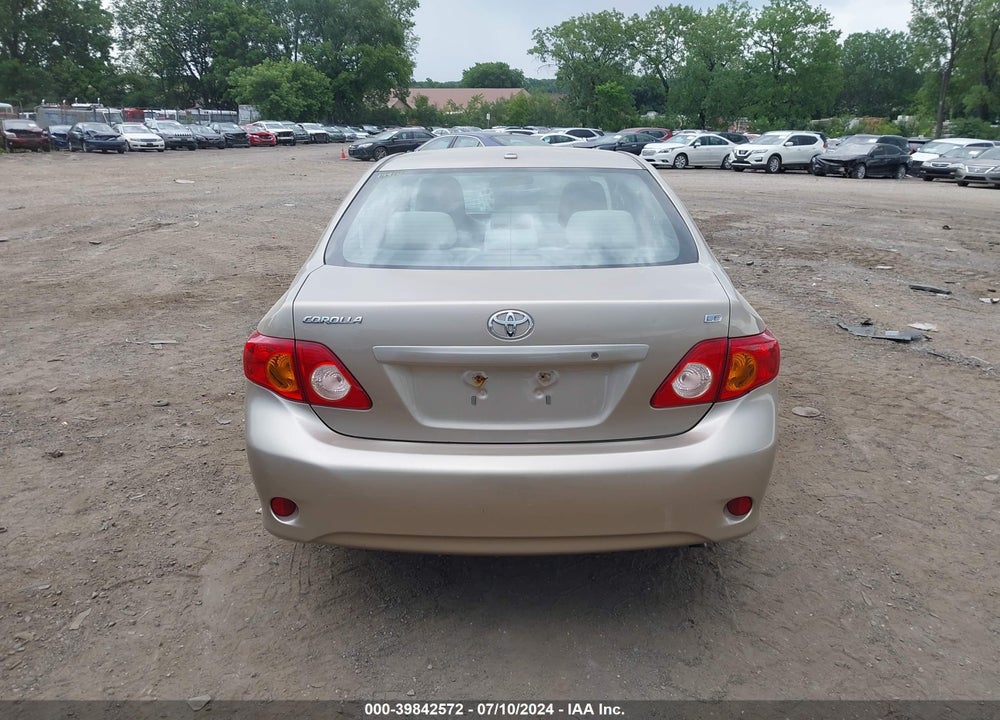 2009 TOYOTA COROLLA LE VIN: 2T1BU40E79C042409