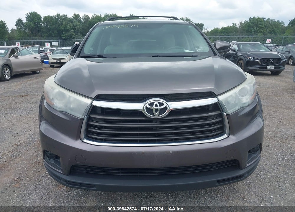 2016 TOYOTA HIGHLANDER LE V6 VIN: 5TDBKRFH9GS263812