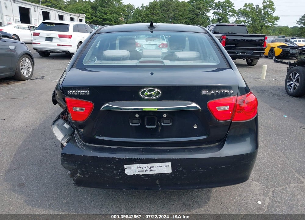 2010 HYUNDAI ELANTRA GLS VIN: KMHDU4AD8AU187850