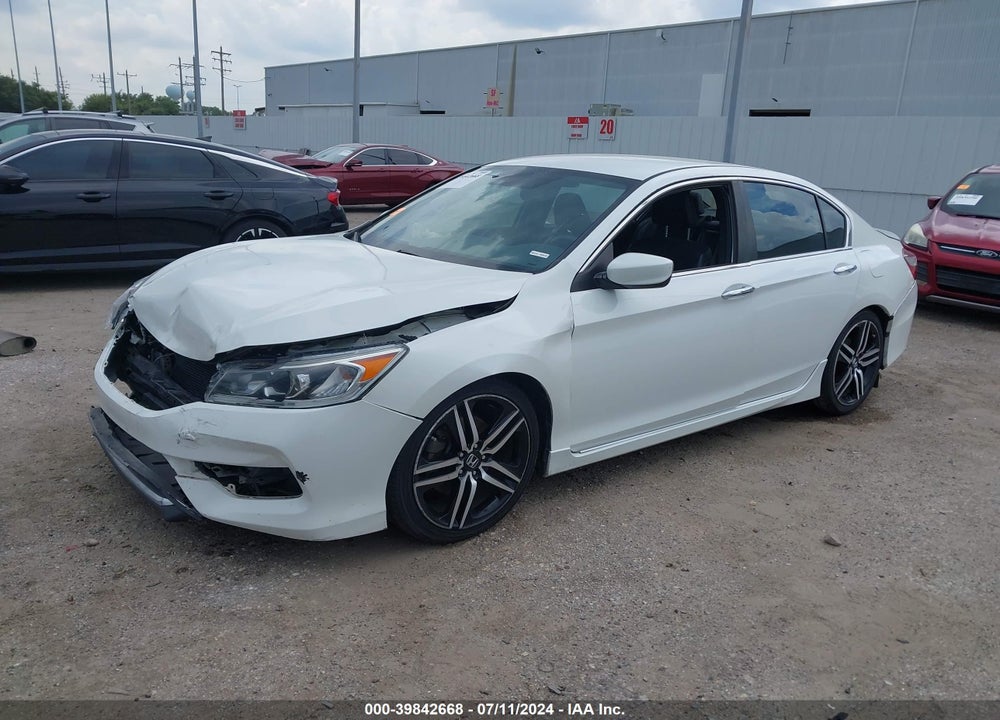 2016 HONDA ACCORD SPORT VIN: 1HGCR2F60GA013184