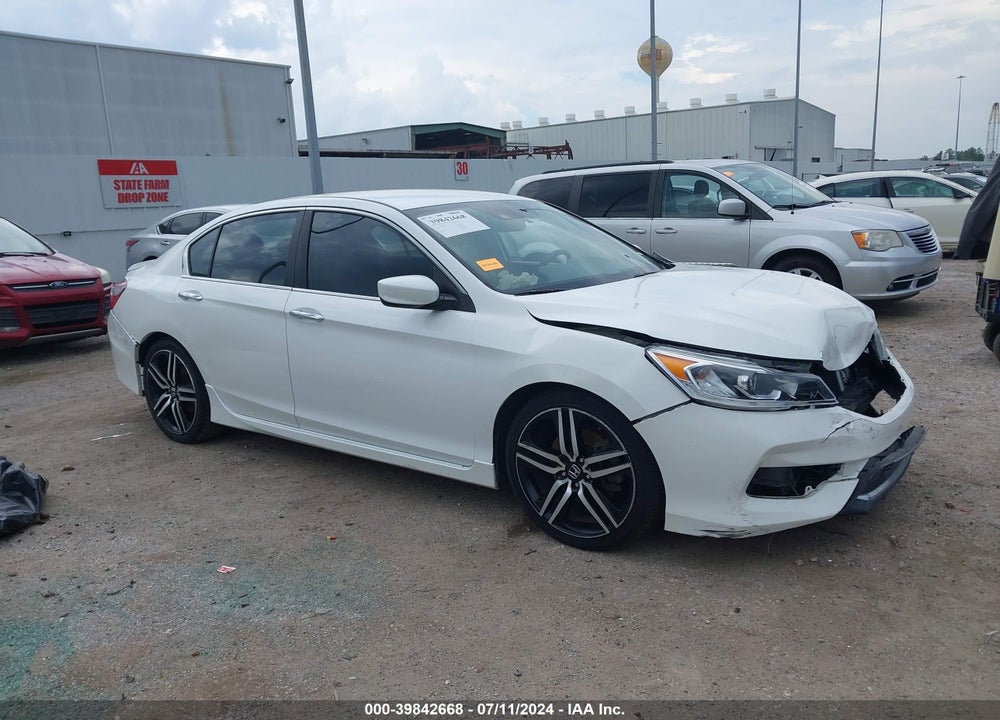 2016 HONDA ACCORD SPORT VIN: 1HGCR2F60GA013184
