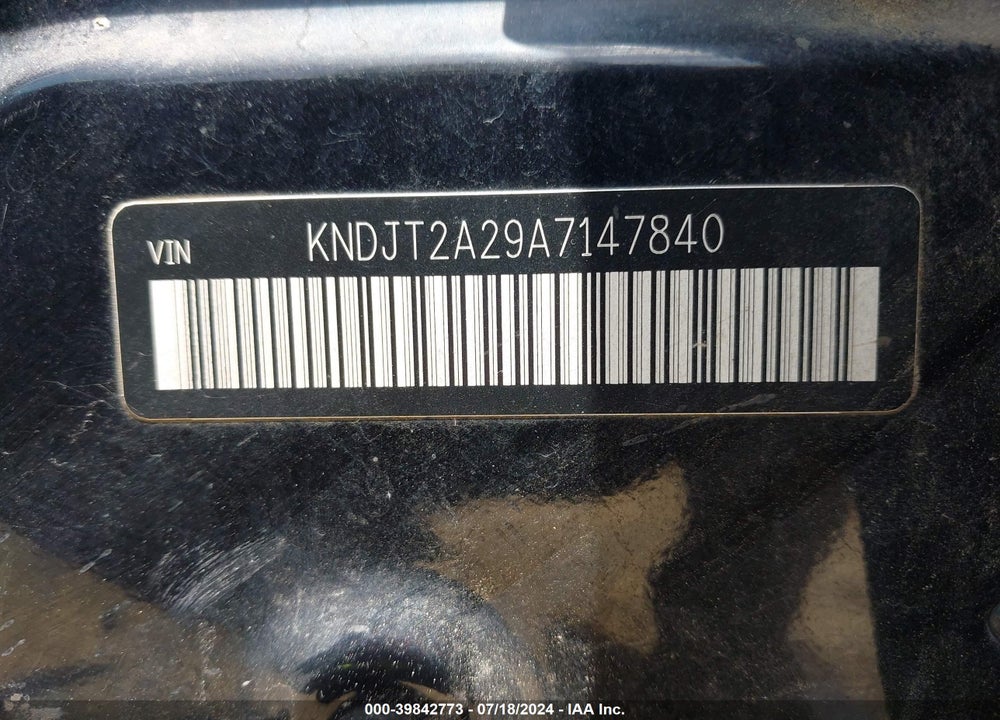 2010 KIA SOUL VIN: KNDJT2A29A7147840