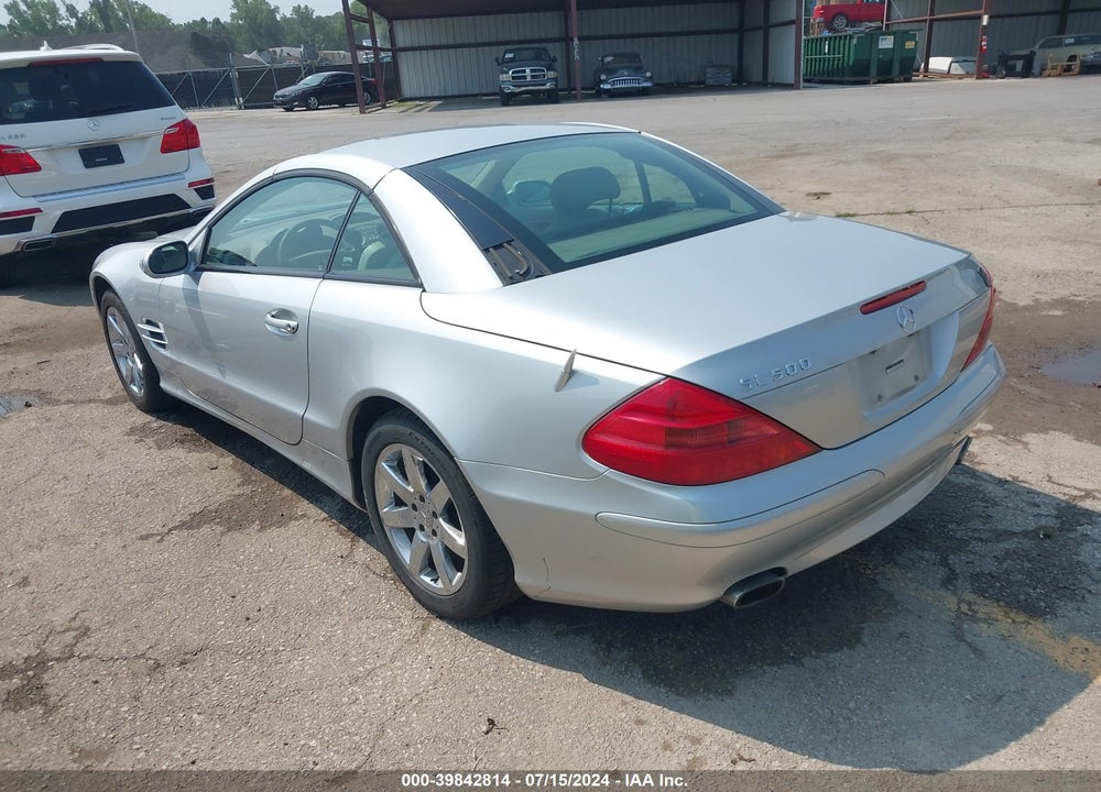 2003 MERCEDES-BENZ SL 500 VIN: WDBSK75F03F021746