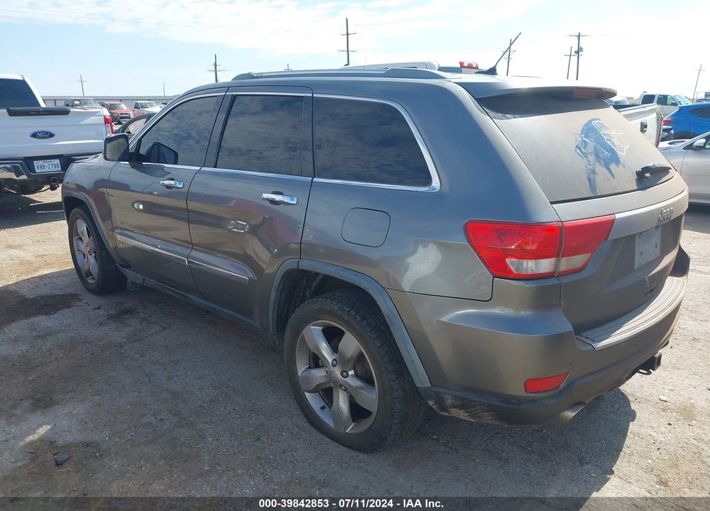 2012 JEEP GRAND CHEROKEE OVERLAND VIN: 1C4RJECT4CC185857