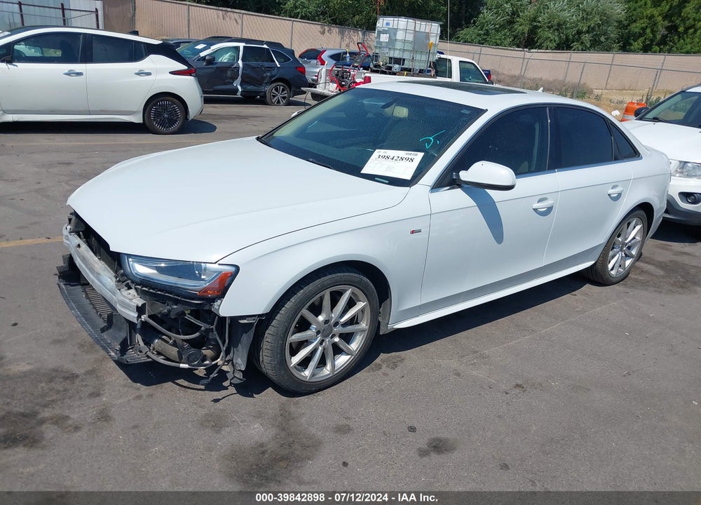 2014 AUDI A4 2.0T PREMIUM VIN: WAUFFAFL6EN017215