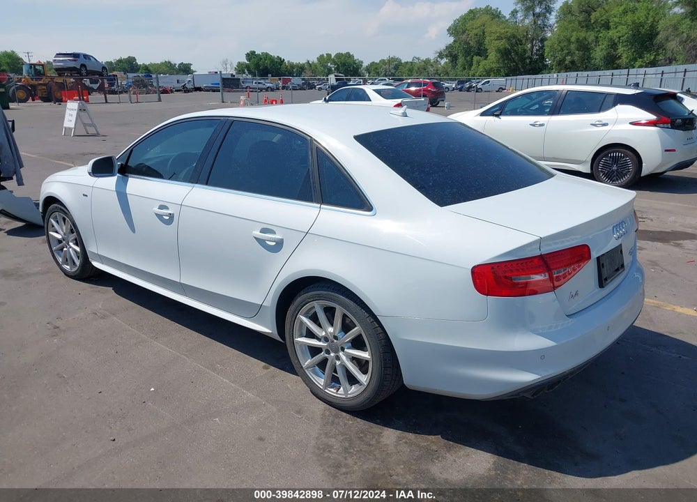 2014 AUDI A4 2.0T PREMIUM VIN: WAUFFAFL6EN017215