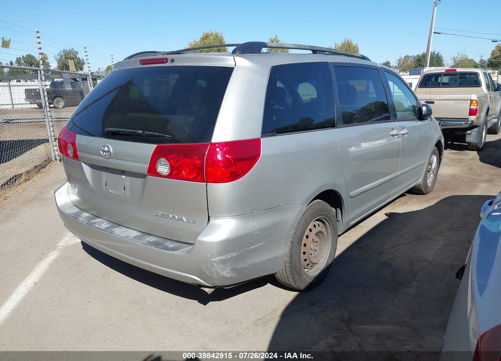 2007 TOYOTA SIENNA LE VIN: 5TDZK23C37S076435