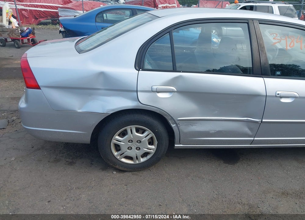 2002 HONDA CIVIC LX VIN: 2HGES16522H565018