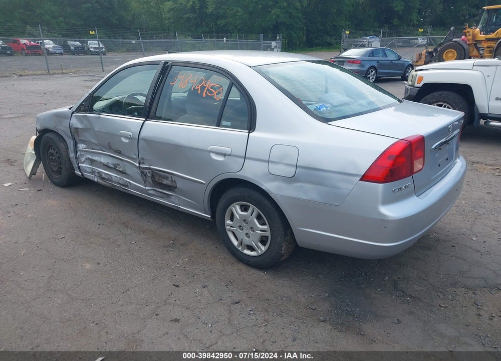 2002 HONDA CIVIC LX VIN: 2HGES16522H565018