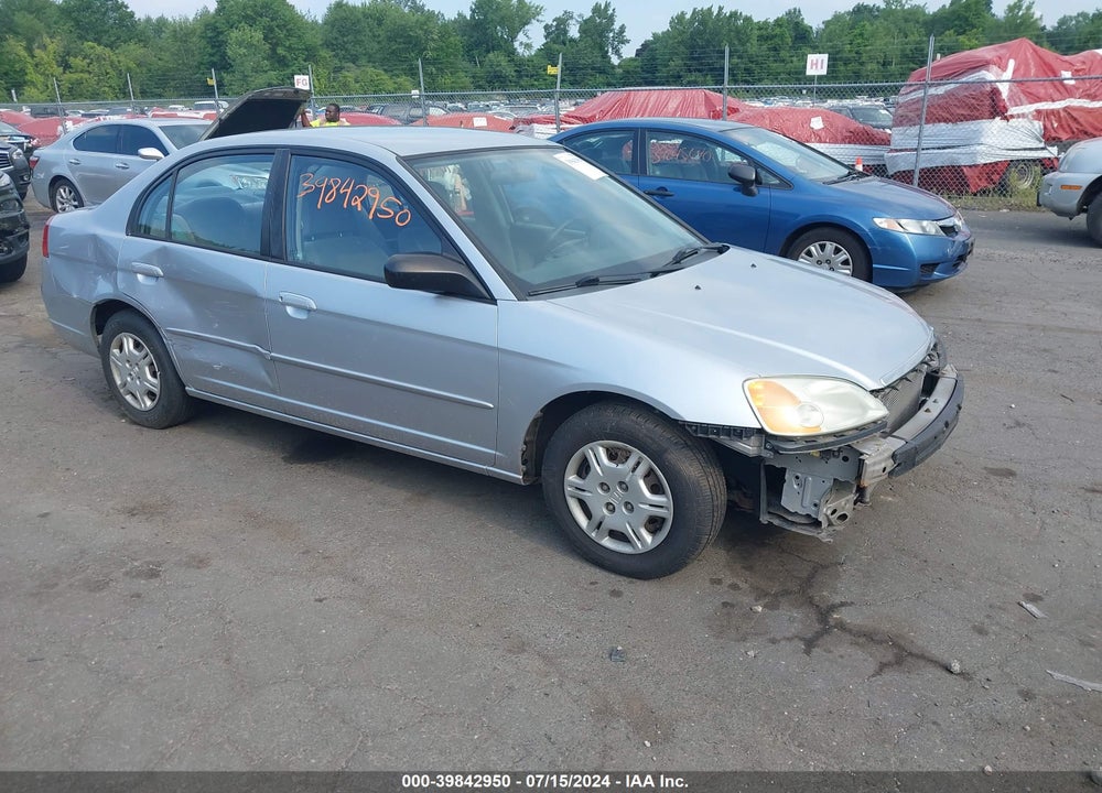 2002 HONDA CIVIC LX VIN: 2HGES16522H565018