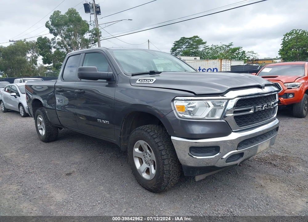 2019 RAM 1500 TRADESMAN QUAD CAB 4X4 6'4 BOX VIN: 1C6SRFCT8KN551250
