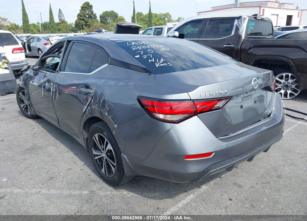 2022 NISSAN SENTRA SV XTRONIC CVT VIN: 3N1AB8CV6NY235930