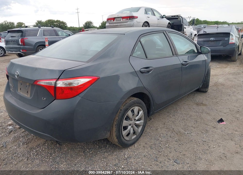 2016 TOYOTA COROLLA LE VIN: 5YFBURHEXGP428496