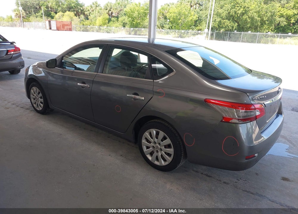 2015 NISSAN SENTRA S VIN: 3N1AB7AP1FY351648