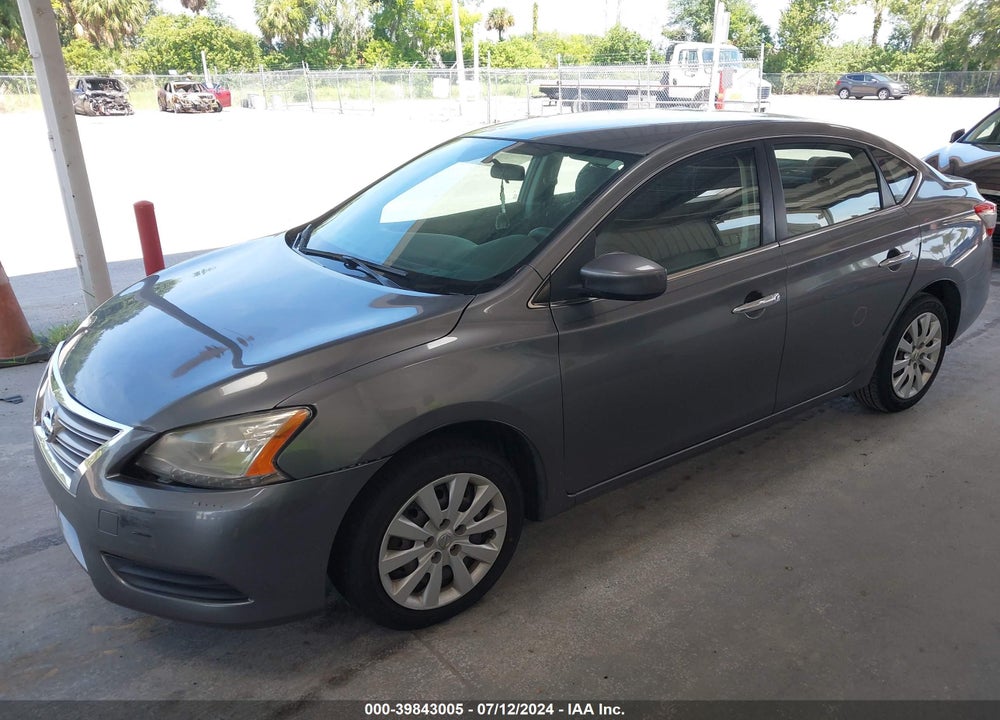 2015 NISSAN SENTRA S VIN: 3N1AB7AP1FY351648