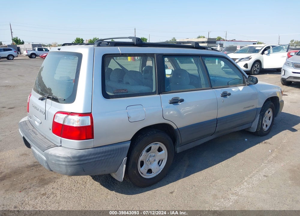 2002 SUBARU FORESTER L VIN: JF1SF63522H748485