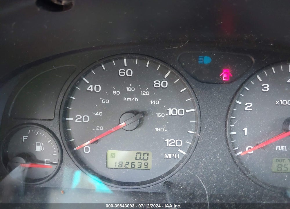 2002 SUBARU FORESTER L VIN: JF1SF63522H748485