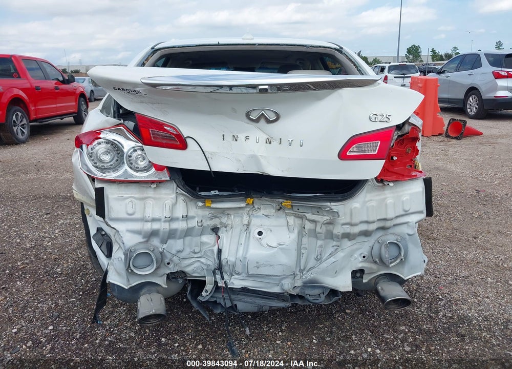 2012 INFINITI G25 JOURNEY VIN: JN1DV6AP8CM811319