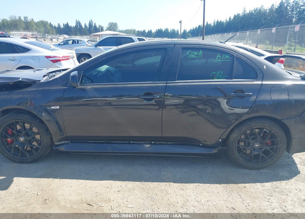 2014 MITSUBISHI LANCER EVOLUTION GSR VIN: JA32W8FV3EU009217