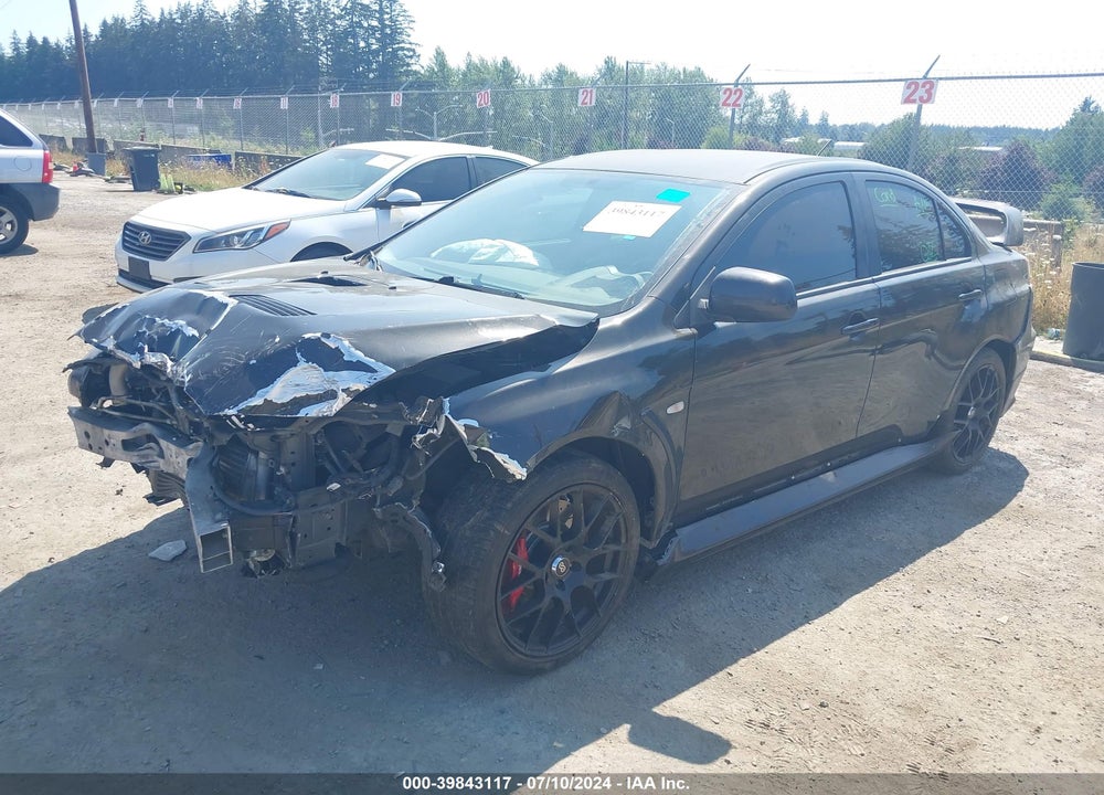 2014 MITSUBISHI LANCER EVOLUTION GSR VIN: JA32W8FV3EU009217