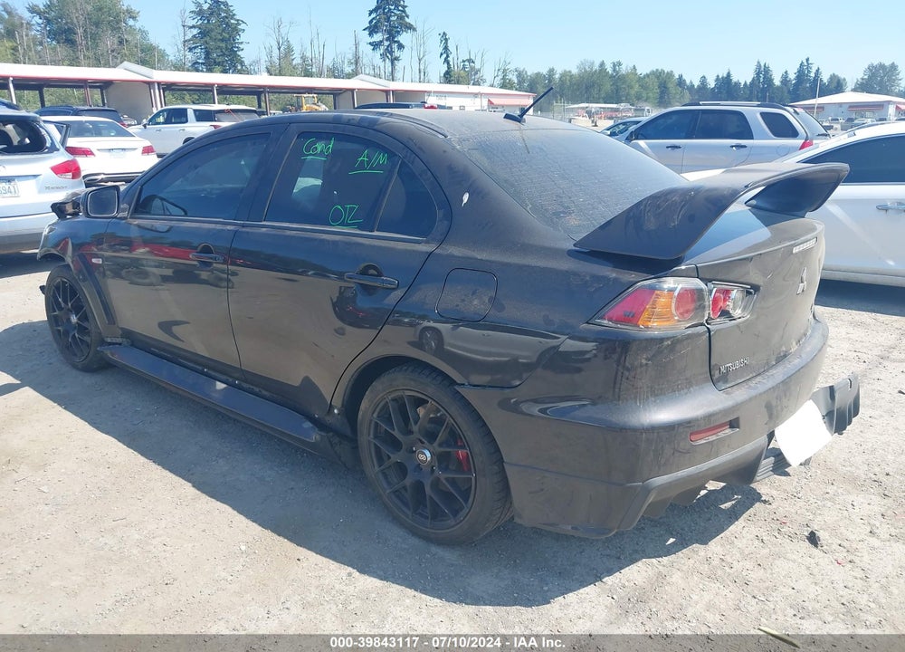 2014 MITSUBISHI LANCER EVOLUTION GSR VIN: JA32W8FV3EU009217