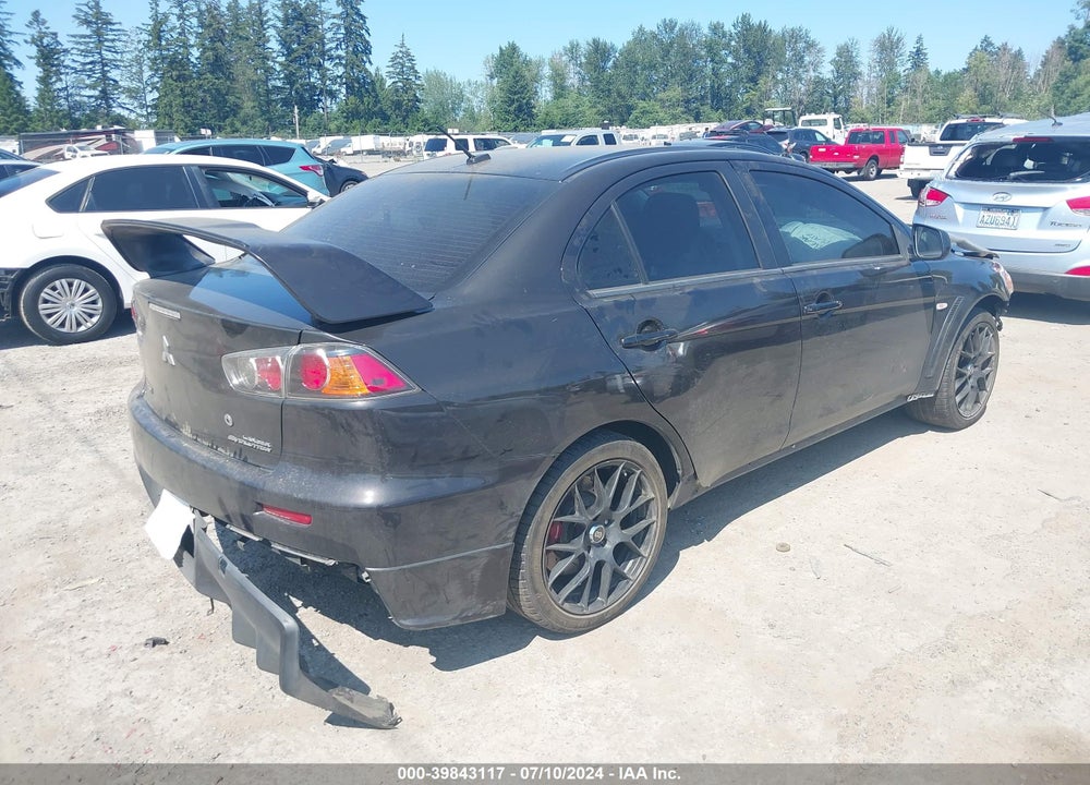 2014 MITSUBISHI LANCER EVOLUTION GSR VIN: JA32W8FV3EU009217