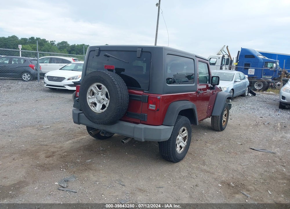 2008 JEEP WRANGLER X VIN: 1J4FA24198L608383