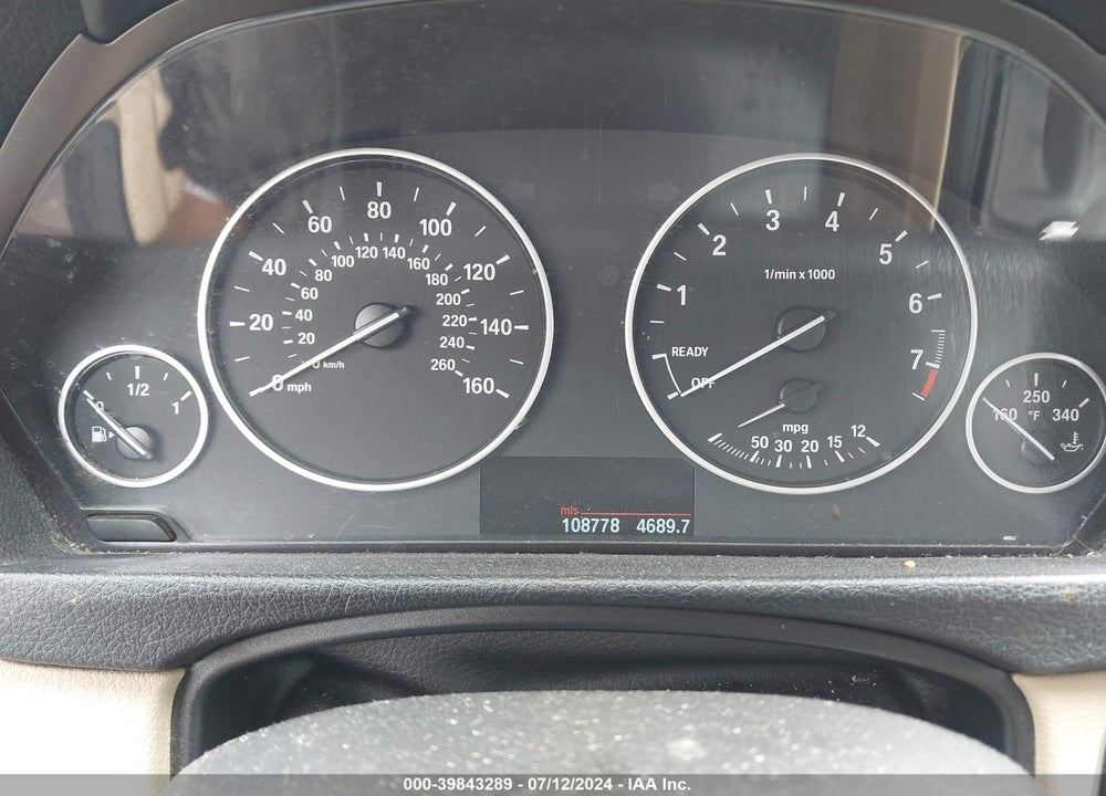 2013 BMW 320I VIN: WBA3B1C51DK128162