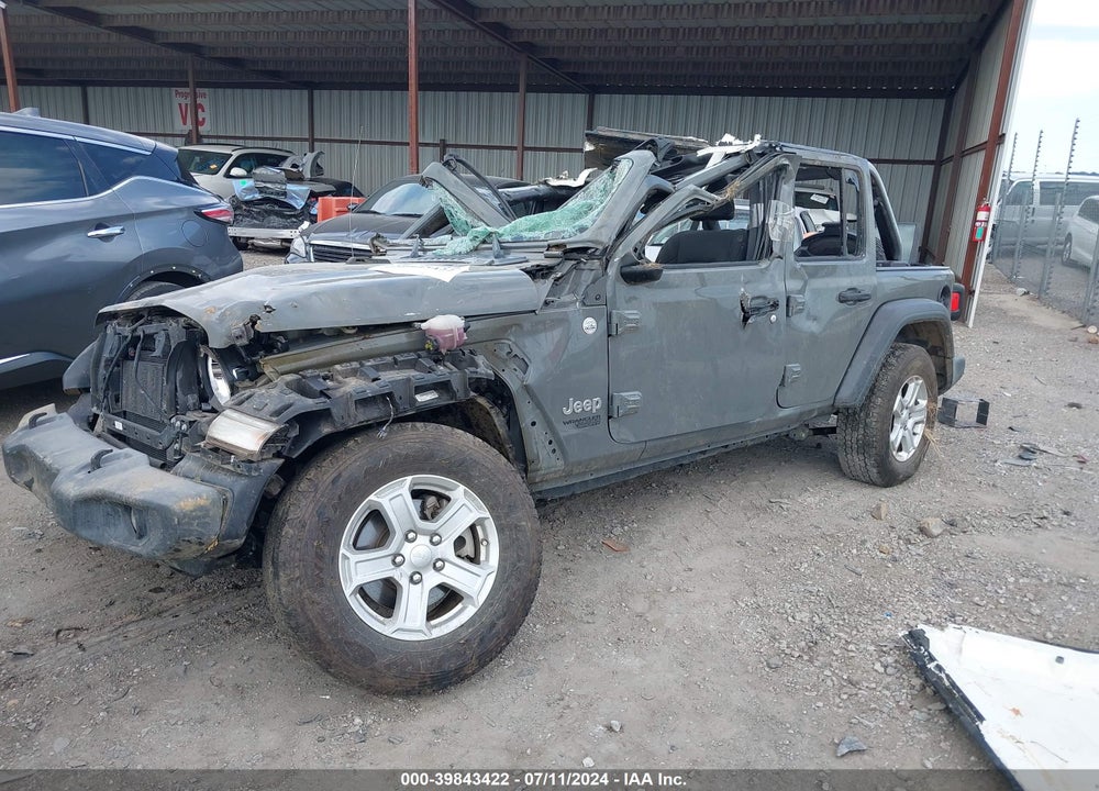 2019 JEEP WRANGLER UNLIMITED SPORT S 4X4 VIN: 1C4HJXDN9KW592481