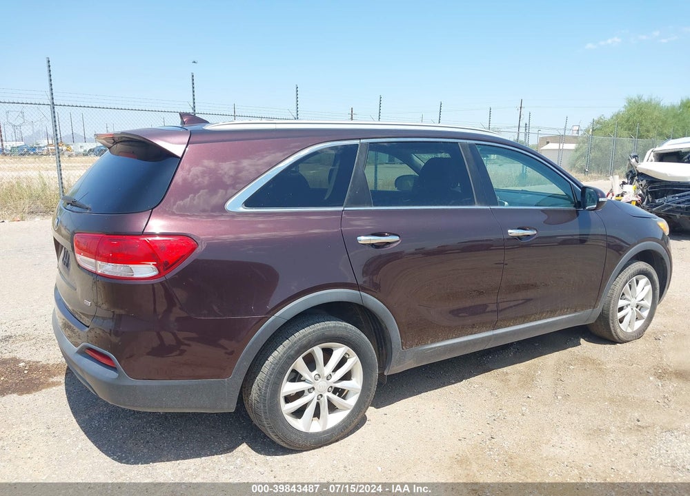 2016 KIA SORENTO 2.4L LX VIN: 5XYPG4A35GG027757