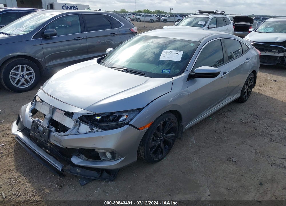 2020 HONDA CIVIC SPORT VIN: 19XFC2F8XLE019662