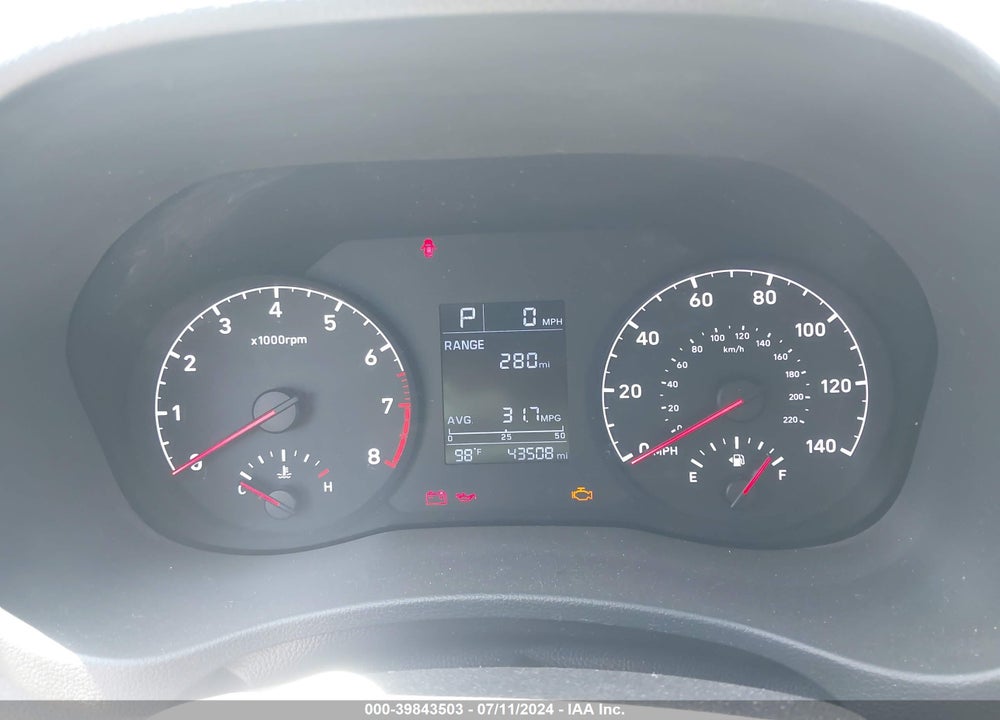 2019 HYUNDAI ACCENT SE VIN: 3KPC24A38KE083582