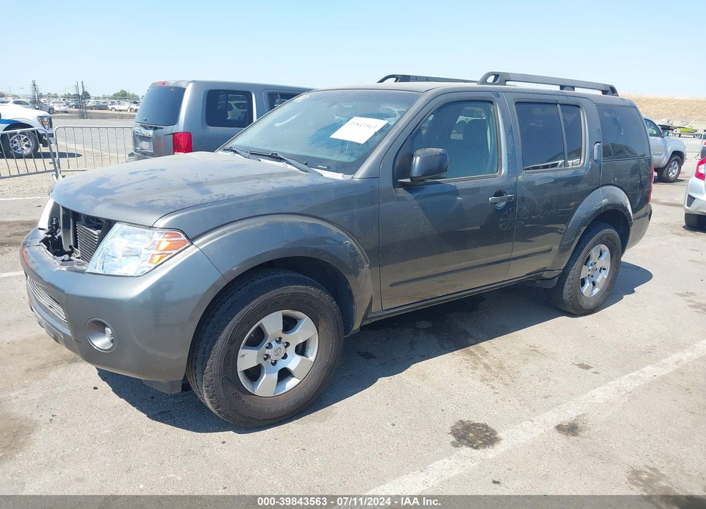 2008 NISSAN PATHFINDER S VIN: 5N1AR18U28C659016