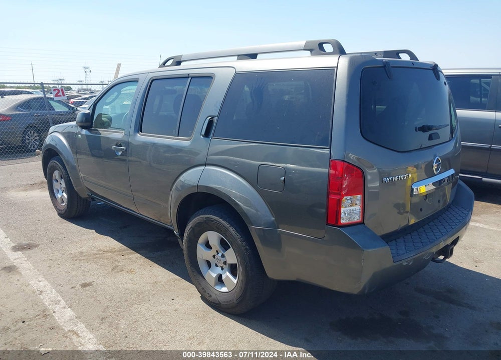2008 NISSAN PATHFINDER S VIN: 5N1AR18U28C659016