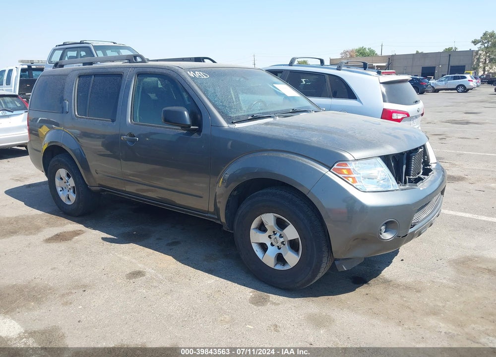 2008 NISSAN PATHFINDER S VIN: 5N1AR18U28C659016