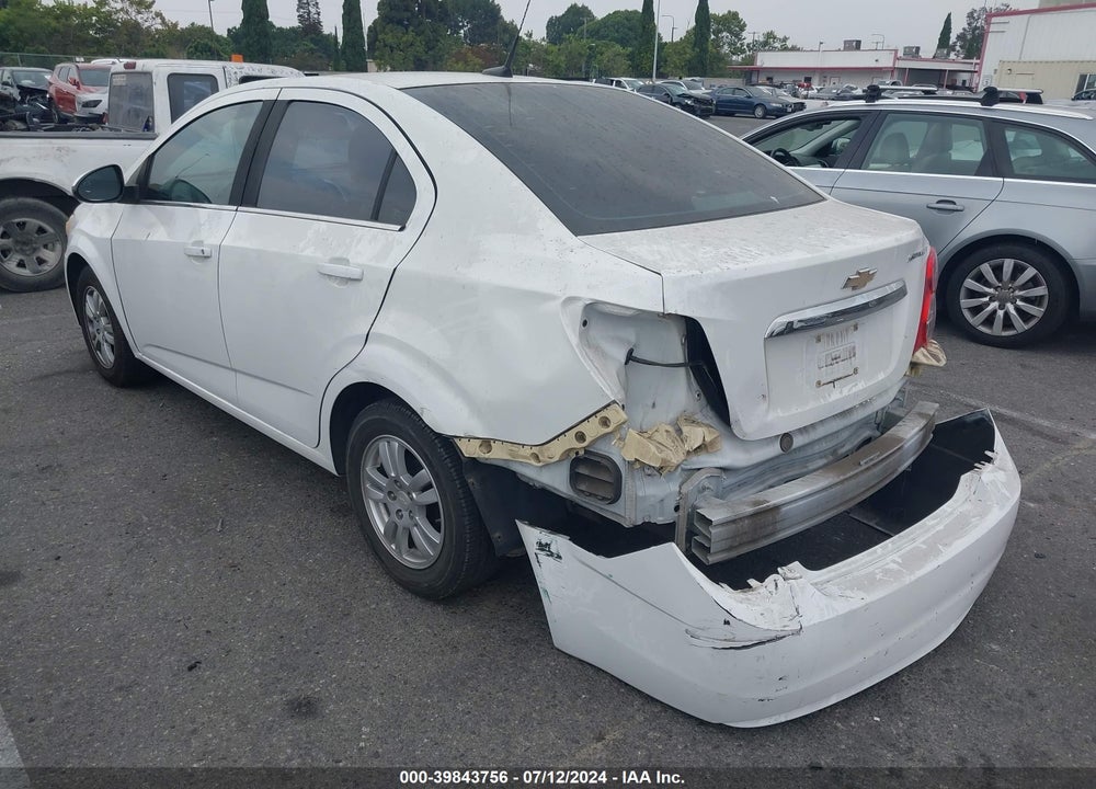 2013 CHEVROLET SONIC LT AUTO VIN: 1G1JC5SH4D4105191