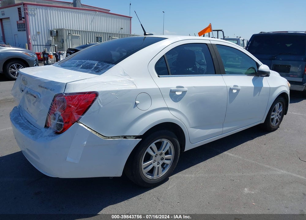 2013 CHEVROLET SONIC LT AUTO VIN: 1G1JC5SH4D4105191