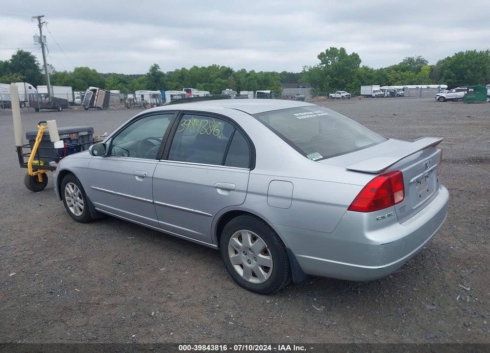 2002 HONDA CIVIC EX VIN: 1HGES26752L030551