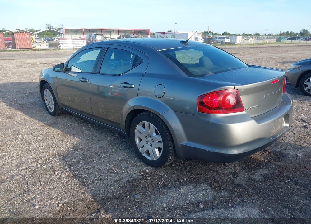 2012 DODGE AVENGER SE VIN: 1C3CDZAB4CN144331