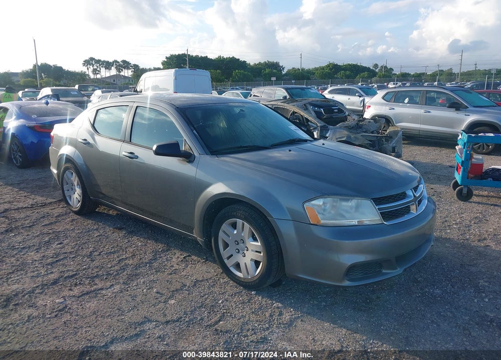 2012 DODGE AVENGER SE VIN: 1C3CDZAB4CN144331