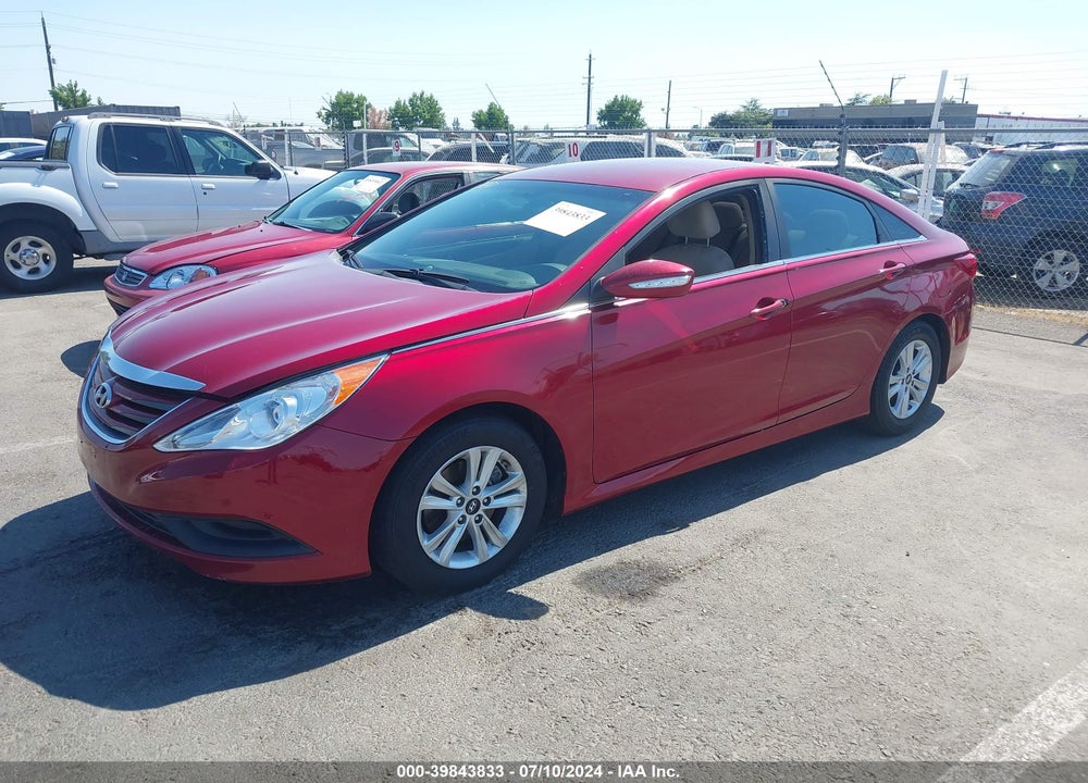 2014 HYUNDAI SONATA GLS VIN: 5NPEB4AC5EH866416