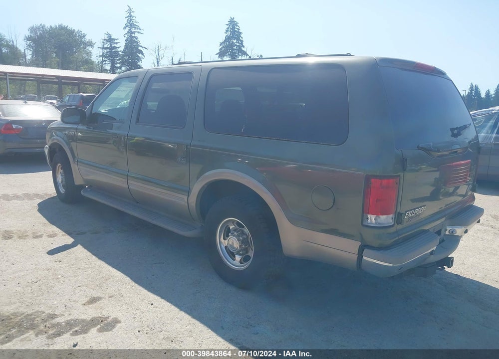 2000 FORD EXCURSION LIMITED VIN: 1FMNU42S2YEE17601