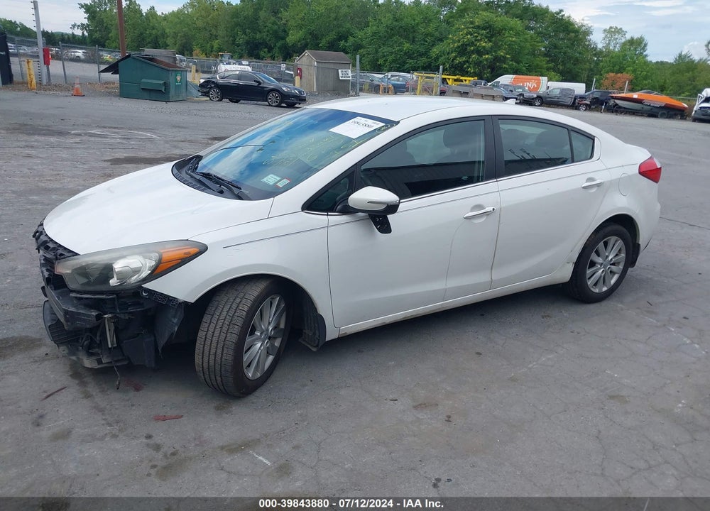 2014 KIA FORTE EX VIN: KNAFX4A86E5106509