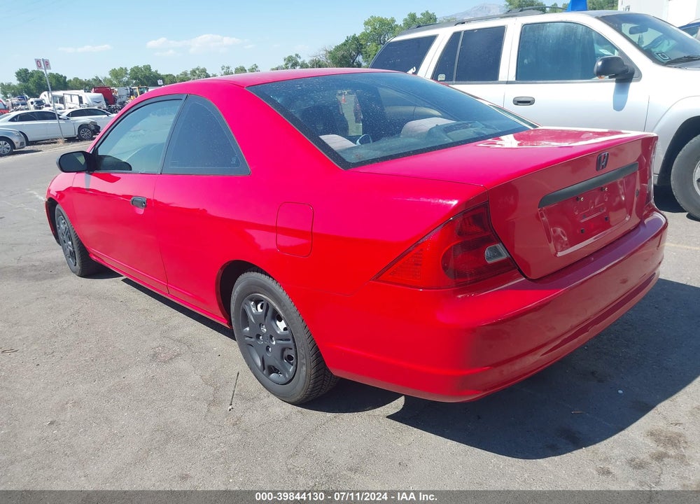 2001 HONDA CIVIC DX VIN: 1HGEM21291L040746