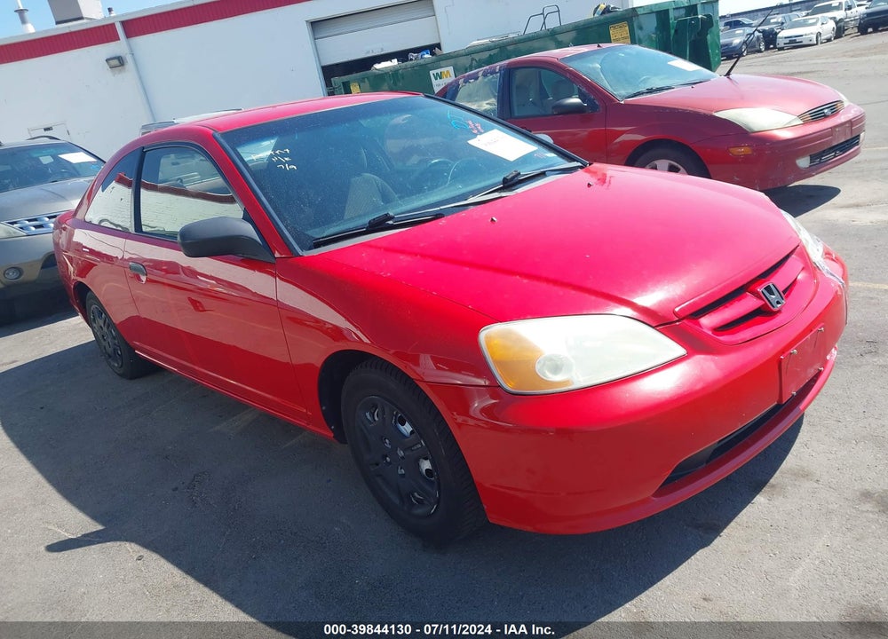 2001 HONDA CIVIC DX VIN: 1HGEM21291L040746