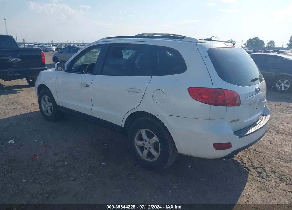 2007 HYUNDAI SANTA FE GLS VIN: 5NMSG13D17H043099